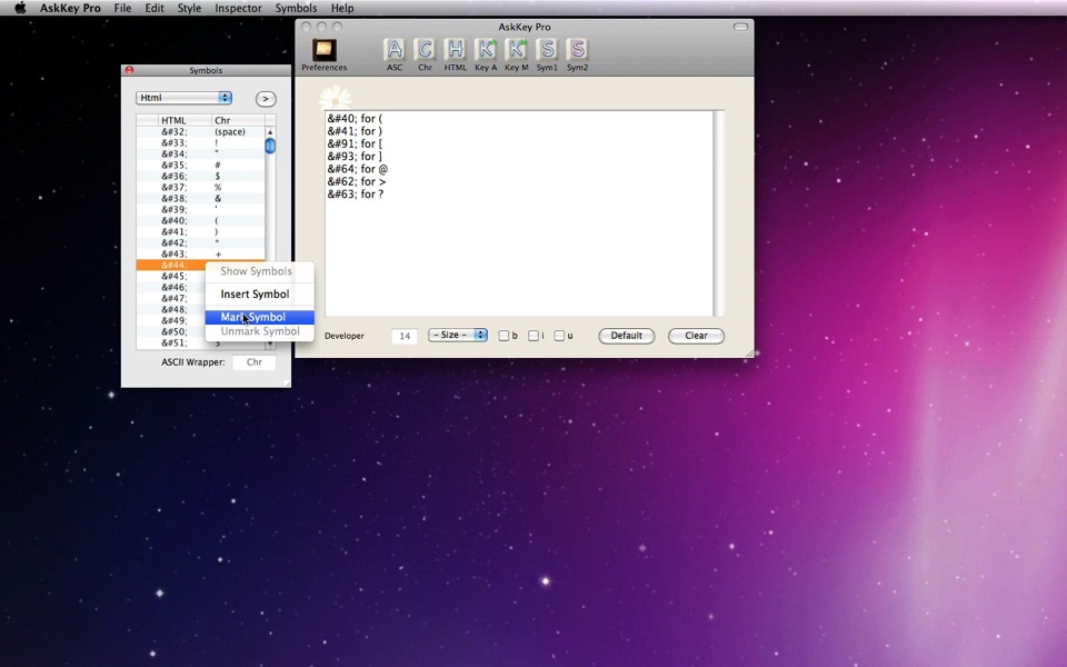 Mac software AskKey Pro
