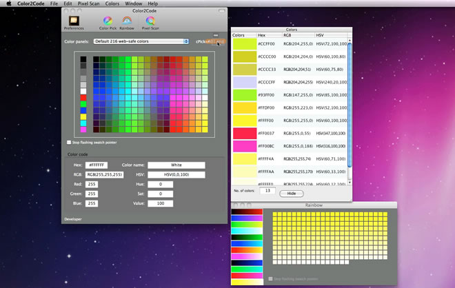 Mac software Color2Code