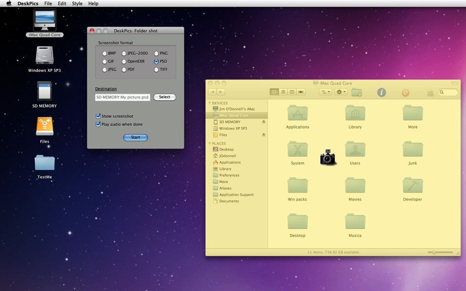 Mac software DeskPics