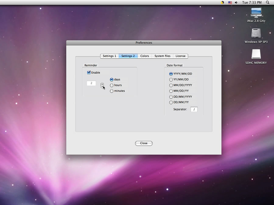 Mac software LittleCal Pro