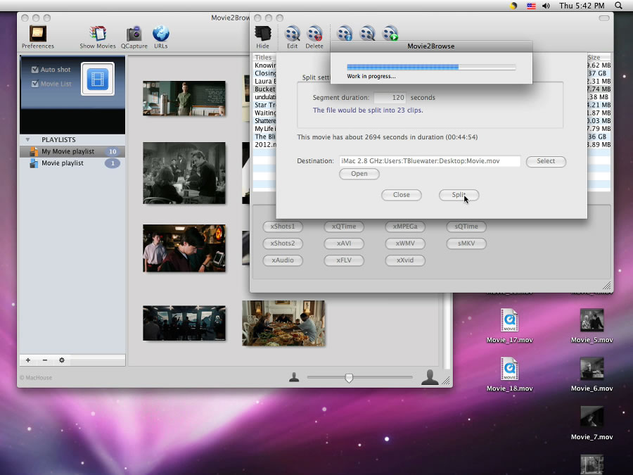Mac software Movie2Browse