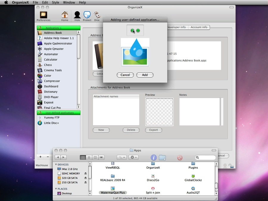 Mac software OrganizeX