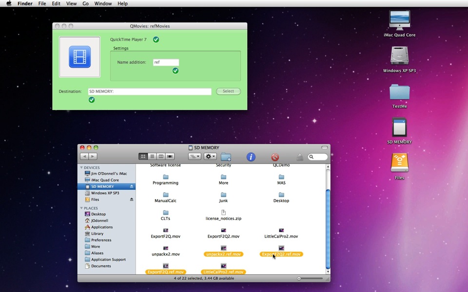 Mac software QMovies