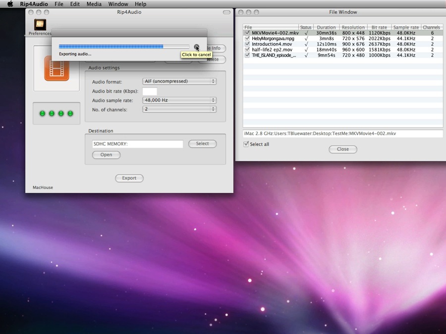 Mac software Rip4Audio
