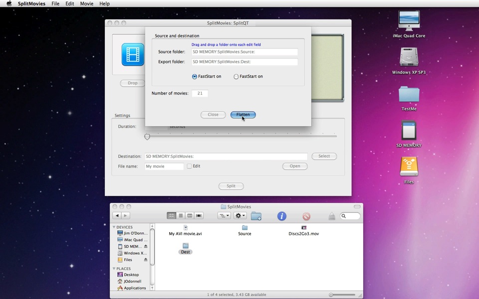 Mac software SplitMovies