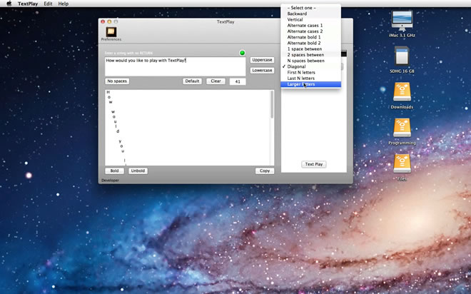 Mac software TextPlay